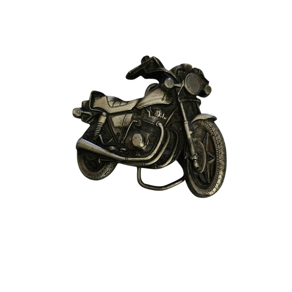 BERGAMONT 1979 MOTORCYCLE DESIGN BELT BUCKLE - Picture 1 of 6